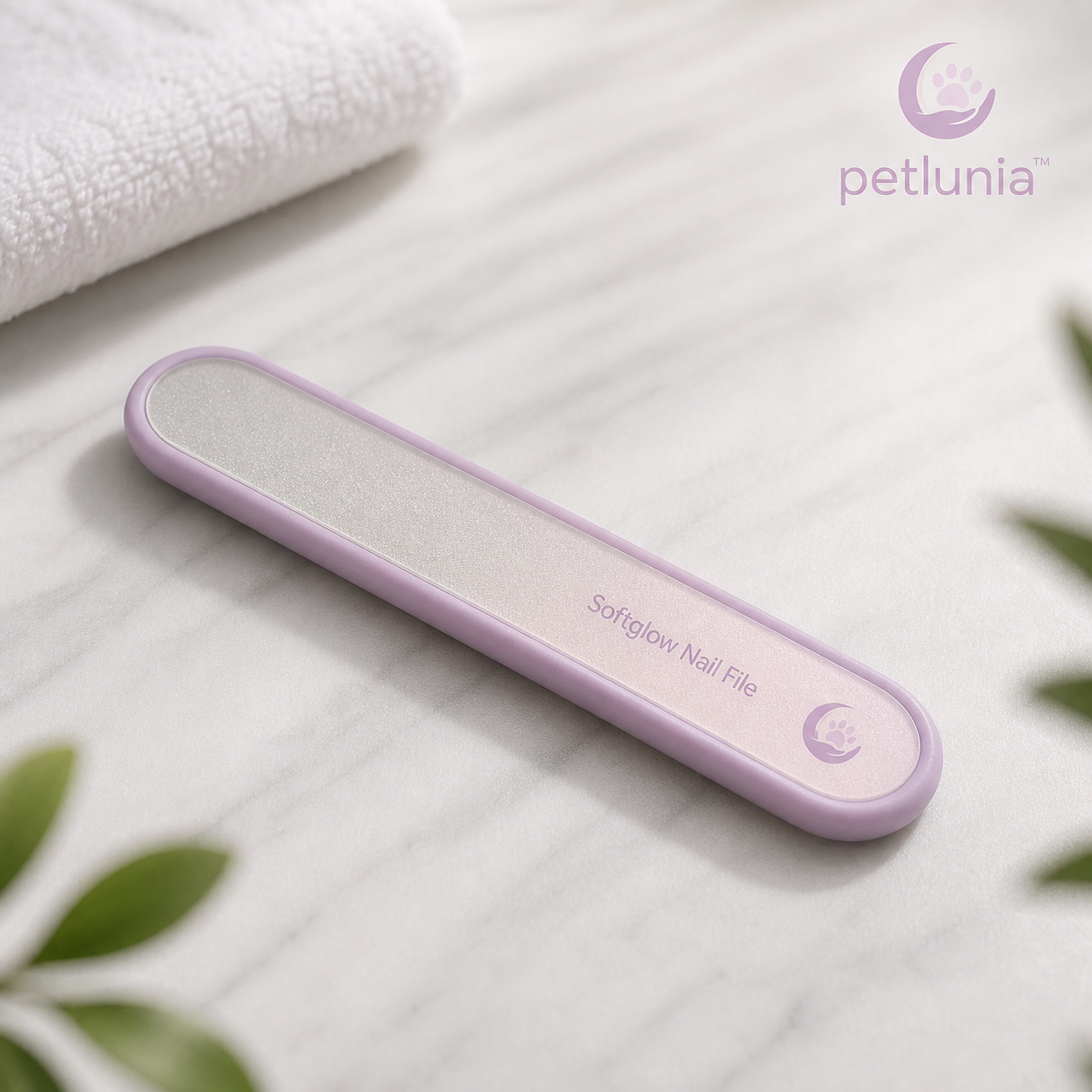 Petlunia™ Softglow Nail File — Slim Manual Pet Nail Smoother