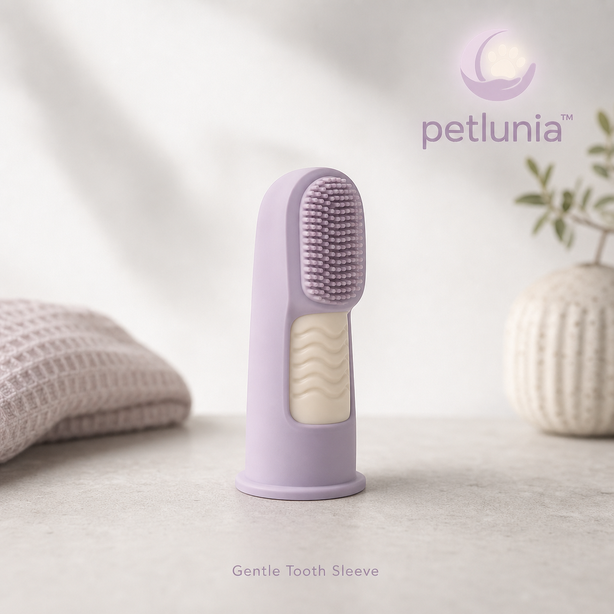 Petlunia™ Gentle-Tooth Sleeve — Soft Finger Brush for Pet Dental Routines