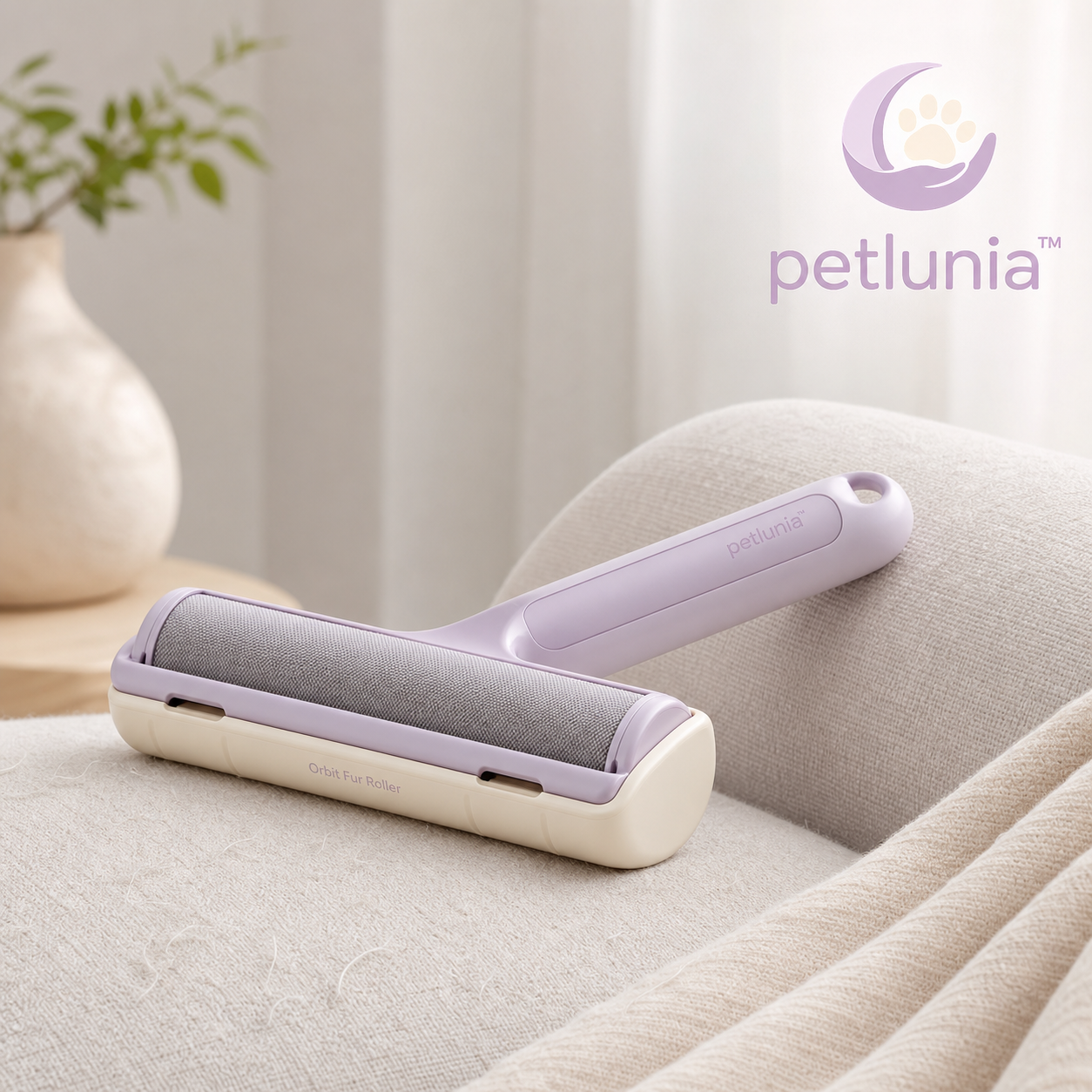 Petlunia™ Orbit Fur Roller — Reusable Upholstery Hair Collector